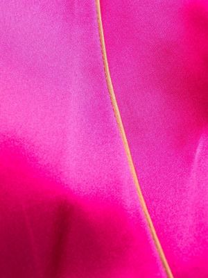 Jedwabne spodnie plisowane Eres różowe