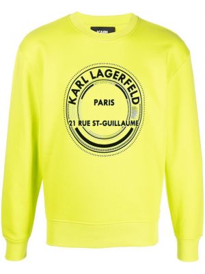 Trykt sweatshirt Karl Lagerfeld grønn