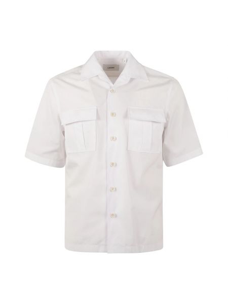 Koszula z krótkim rękawem Lardini biała