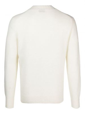 Pletený vlněný svetr Ballantyne bílý