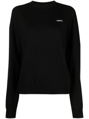 Пуловер с принт Coperni черно