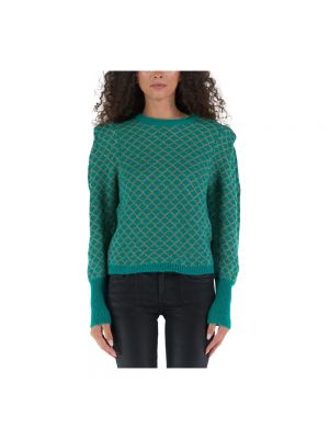 Sweter z okrągłym dekoltem Mvp Wardrobe zielony
