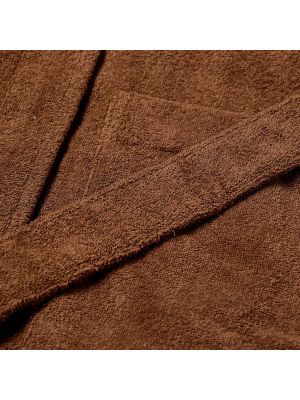 Халат с капюшоном Tekla Fabrics коричневый
