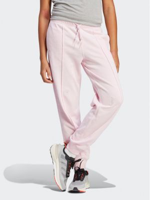 Kristály laza szabású sport nadrág Adidas rózsaszín