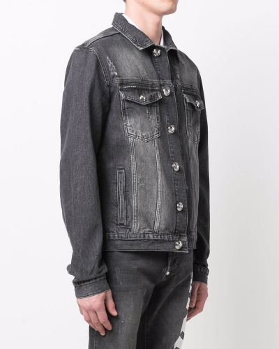 Kurtka jeansowa Philipp Plein szara