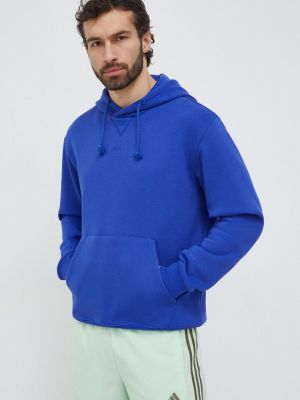 Geacă cu glugă Adidas albastru