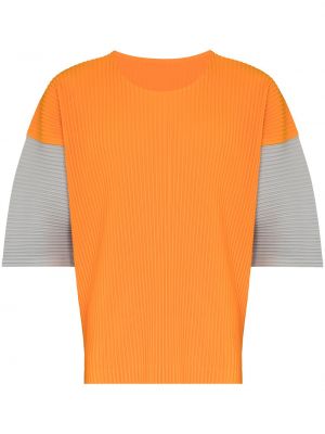 Camiseta Homme Plissé Issey Miyake naranja