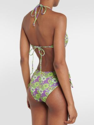 Geblümt high waist bikini Bananhot lila