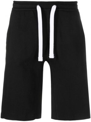 Pantaloni scurți din denim din bumbac Calvin Klein Jeans negru