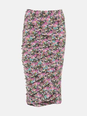 Květinové viskózové midi sukně Isabel Marant