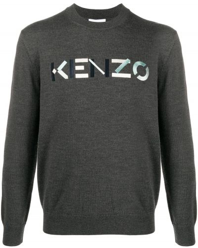 Jersey con bordado de tela jersey Kenzo gris