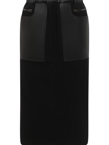 Шерстяная юбка Tom Ford черная