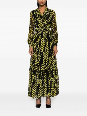Průsvitné šaty s abstraktním vzorem Dvf Diane Von Furstenberg