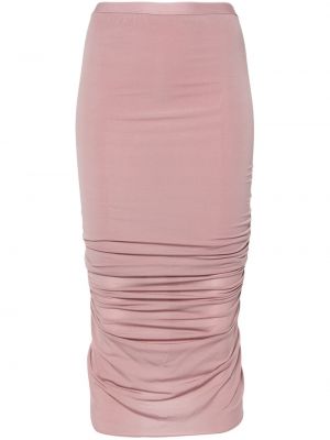 Midi sukně Rick Owens růžové