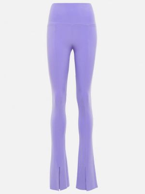 Leggings de tela jersey Norma Kamali violeta