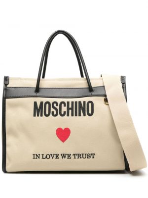 Shopper kabelka s výšivkou Moschino