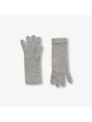 Трикотажные кашемировые перчатки Johnstons серые