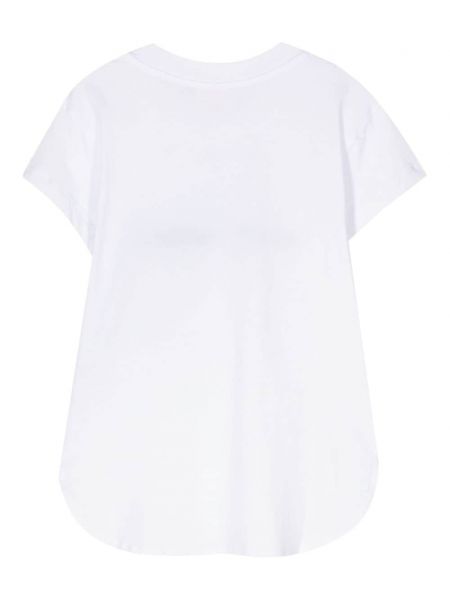 Kokvilnas t-krekls ar apdruku Merci balts