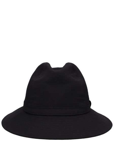 Chapeau en coton Yohji Yamamoto noir