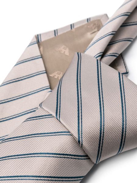 Cravate en soie à rayures Emporio Armani