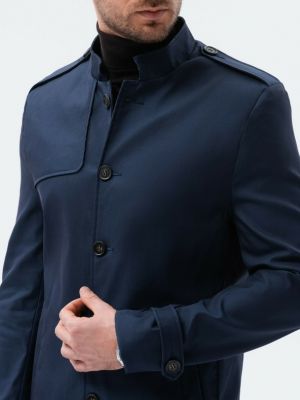 Płaszcz Ombre Clothing niebieski
