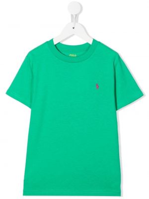 T-shirt för tjejer Ralph Lauren Kids grön