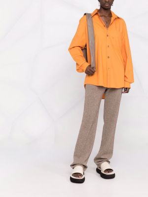 Chemise avec manches longues Nanushka orange