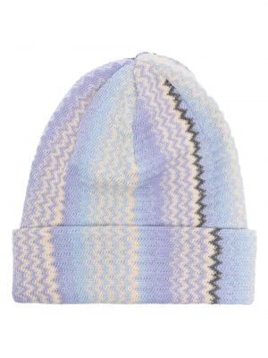 Pletený čepice Missoni fialový