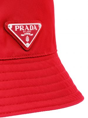 Nailoninis kepurė Prada raudona