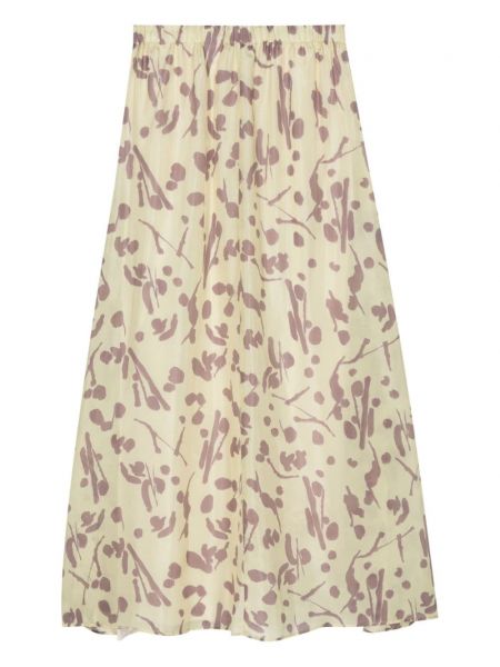 Hedvábné sukně s potiskem s abstraktním vzorem Alysi