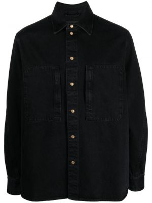 Памучна риза Tom Wood черно