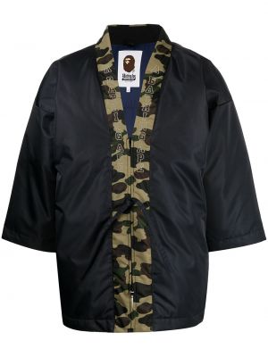 Daunenjacke mit reißverschluss mit camouflage-print A Bathing Ape® schwarz