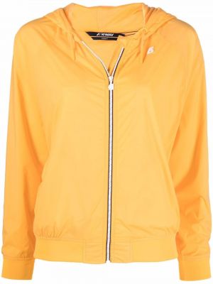 Куртка с капюшоном с заплатками K-way, оранжевый