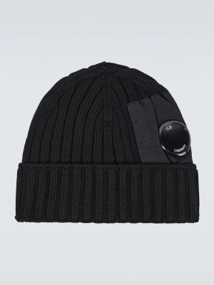 Вълнена шапка C.p. Company черно
