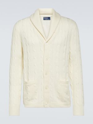 Кашмирен жилетка Polo Ralph Lauren бяло