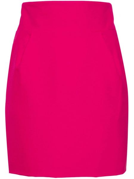 Krepové mini sukně Alexandre Vauthier růžové