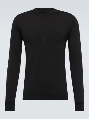 Кашмирен вълнен пуловер Givenchy черно