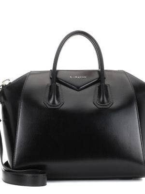 Δερμάτινη τσάντα shopper Givenchy μαύρο