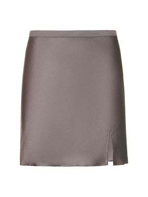 Saténové mini sukně Anine Bing - nachový