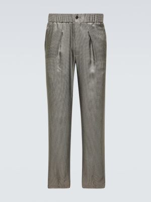 Pantalones rectos Giorgio Armani gris