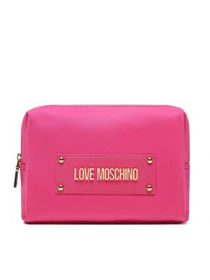 Чанта за козметика Love Moschino розово