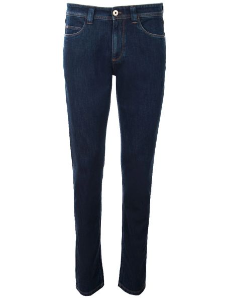 Хлопковые прямые джинсы Loro Piana синие