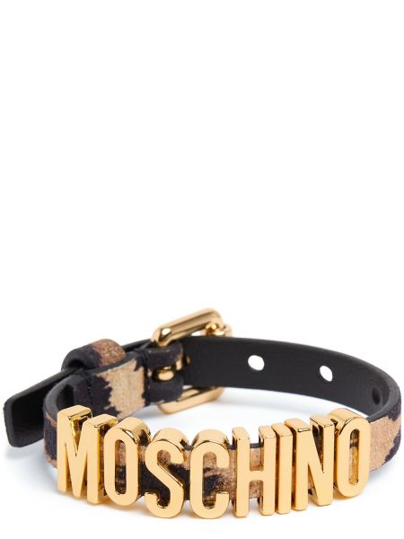 Süet kemer Moschino altın