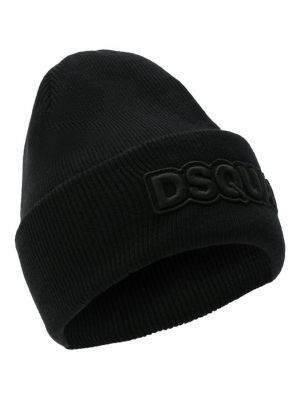 Черная шапка Dsquared2