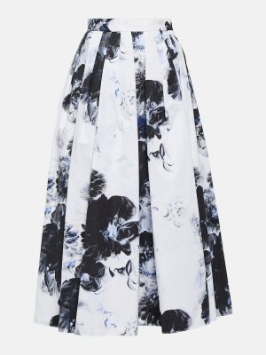 Βαμβακερή midi φούστα με σχέδιο Alexander Mcqueen