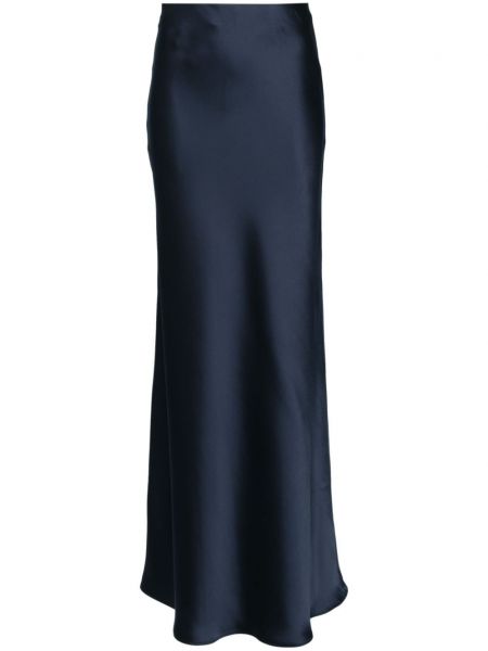 Satynowa długa spódnica Blanca Vita niebieska