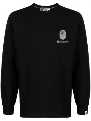 Sweatshirt aus baumwoll mit print A Bathing Ape® schwarz