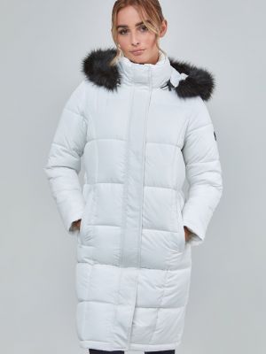 Зимнее пальто Siksilk белое