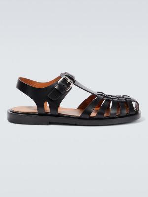 Kožené sandále Marni čierna