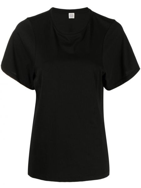T-shirt di cotone Toteme nero